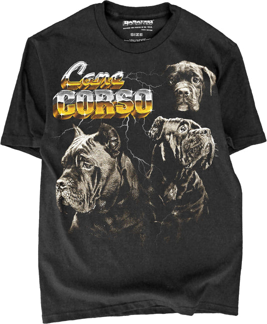 BABATEES Heavy Metal 80s Glam Cane Corso Tshirt for Men & Women