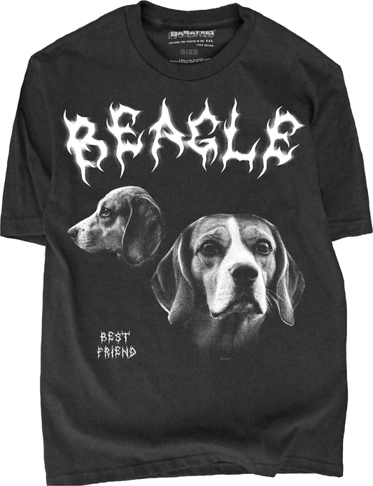 BABATEES Heavy Metal Thrash Punk 90s Beagle Tshirt for Men & Women