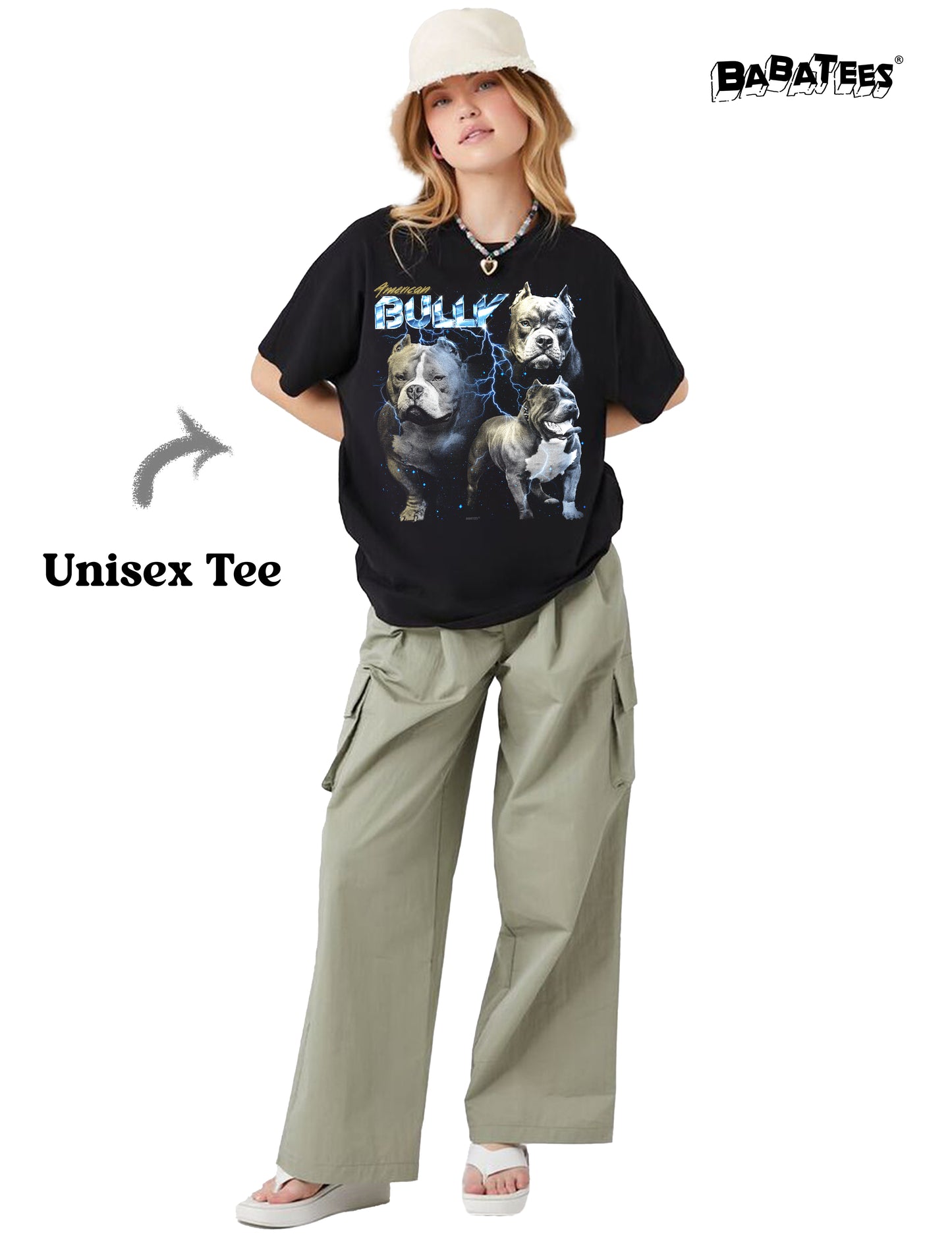 BABATEES Heavy Metal 80s American Bully Tshirt for Men & Women